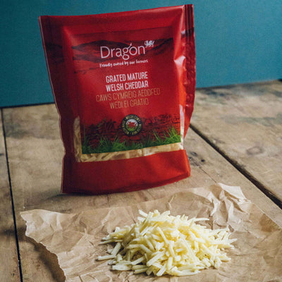 Dragon Welsh Grated Mature Cheddar Cheese