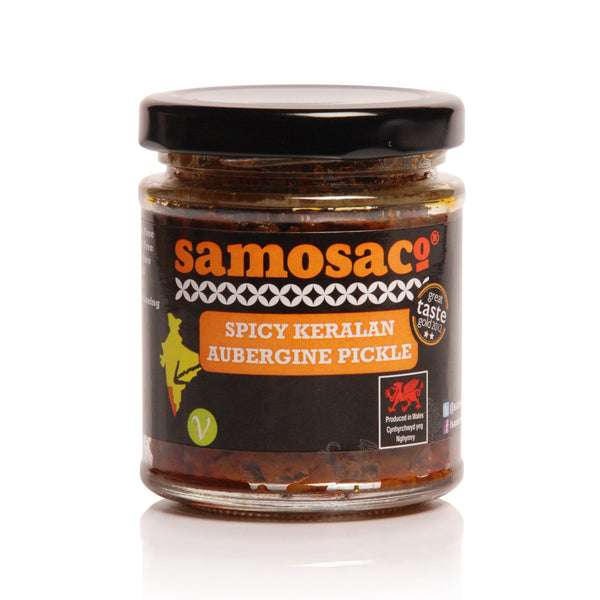 Samosaco spicy keralan aubergine pickle