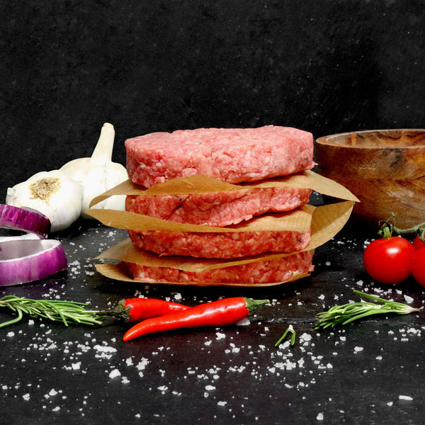 Welsh Grass Fed Beef Burgers