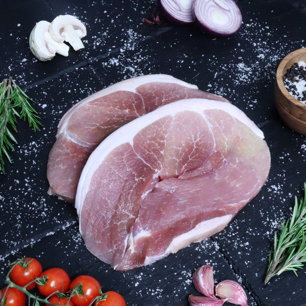 Welsh Cured Gammon Horseshoe Steaks